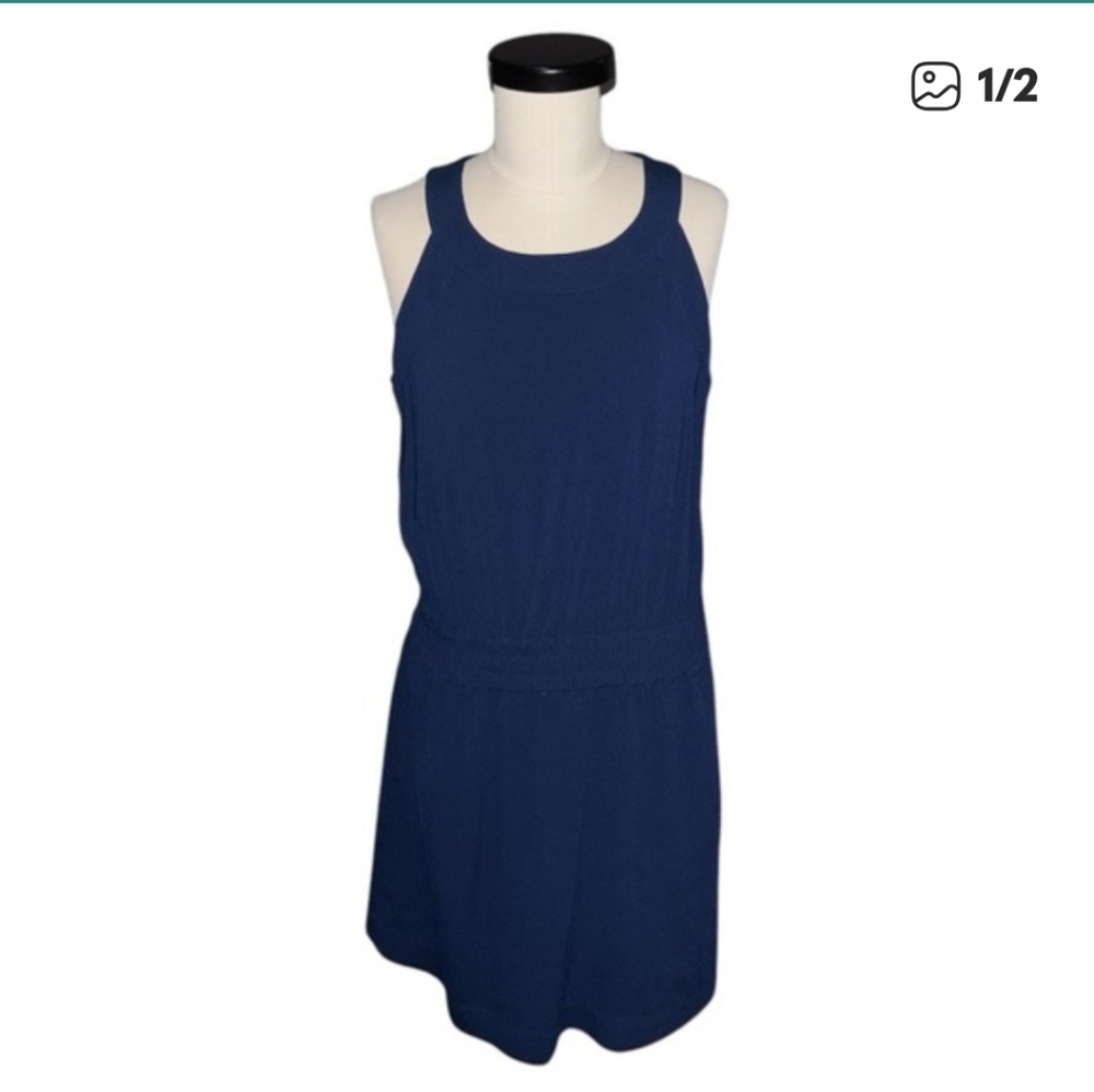 Southern Tide Navy Blue Sleeveless Dress